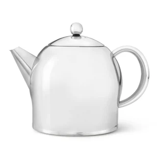 Dubbelwandige Theepot - Bredemeijer - Minuet Santhee - RVS glans