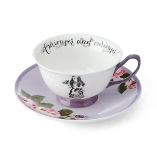 Theekop en schotel - Victoria & Albert & Mikasa- Alice in Wonderland
