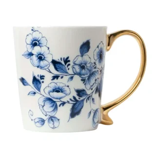 Theemok - Heinen Delfts Blauw - Bloemen