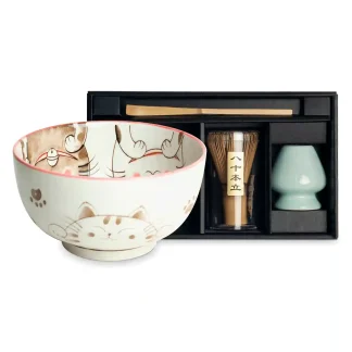 Matchaset - Edo Japan - Maneki-neko