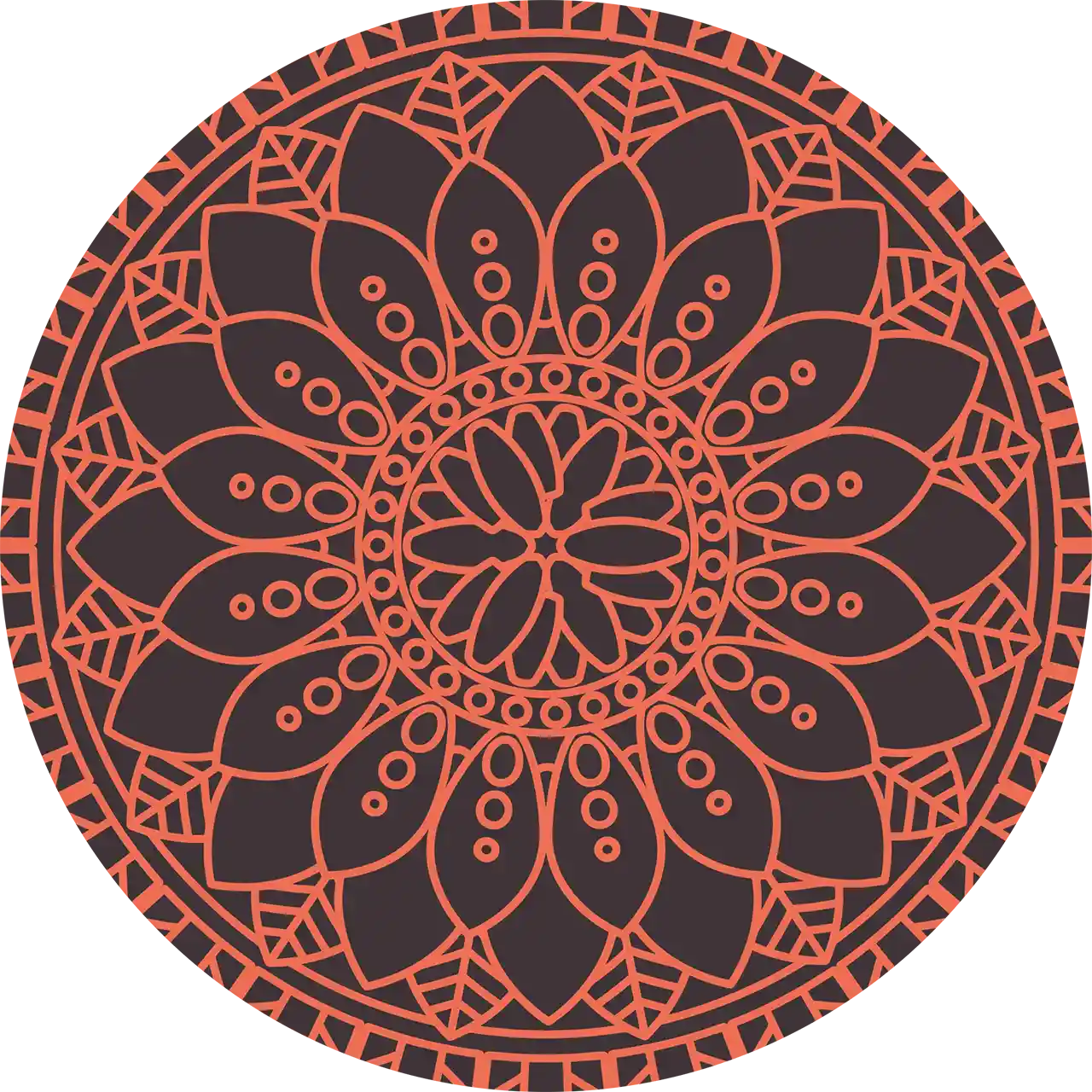 Theemok - Eigenart - Teaeve - Mandala - Donker - Afbeelding 2