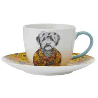 Theekop en schotel - Mikasa - Hond