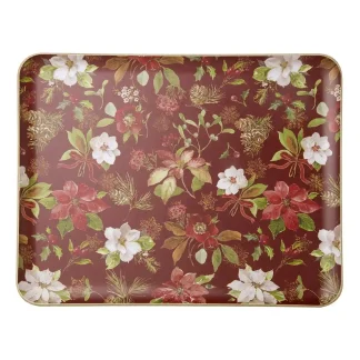 Dienblad - Ihr - Poinsettia Flowers - Red