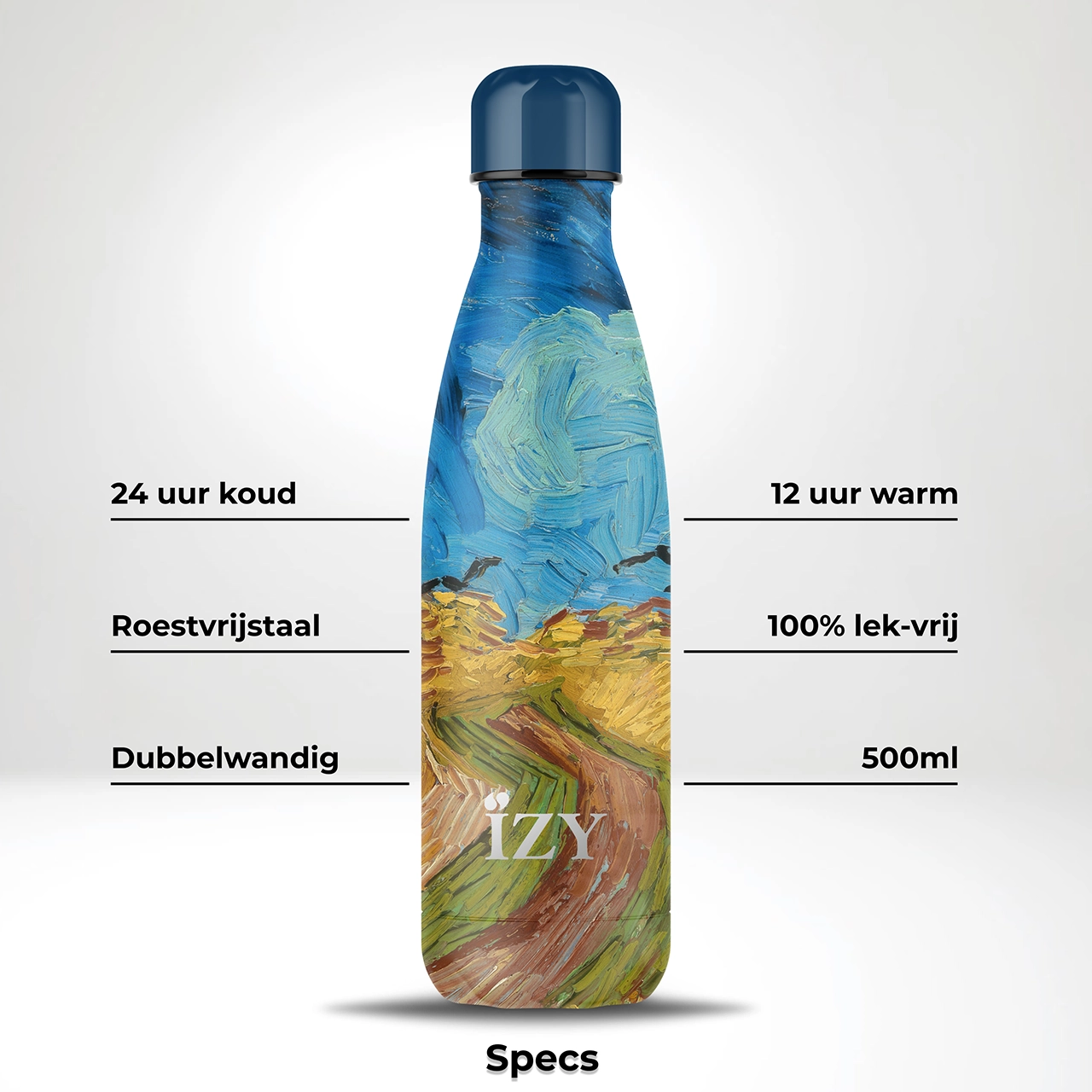 Thermosfles - IZY - Van Gogh - Korenveld - 500ML - Afbeelding 3