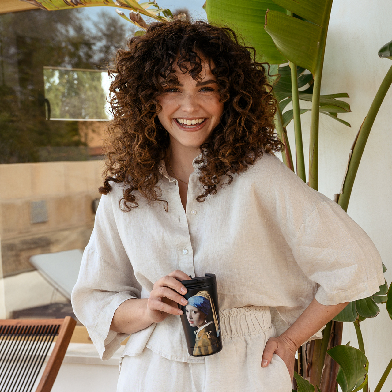 Thermosbeker - IZY - Vermeer - Meisje met de Parel - 350ML - Afbeelding 5