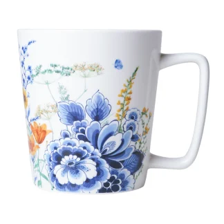 Theemok - Heinen Delfts Blauw - Wildbloemen - Bloemenveld