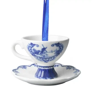 kersTornamenT - Heinen Delfts Blauw - Theekop