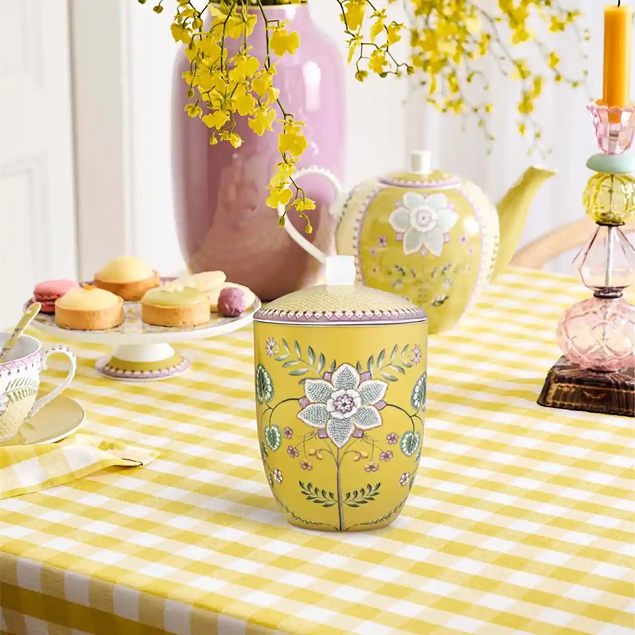 Voorraadpot - Pip Studio - Lily & Lotus - Yellow - Afbeelding 4