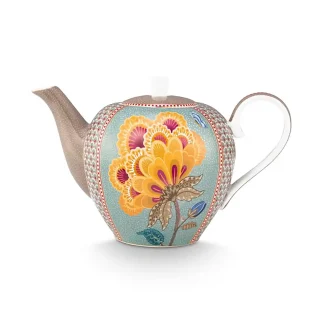 Theepot - Pip Studio - Blooming Tales - Blue - 1600 ml