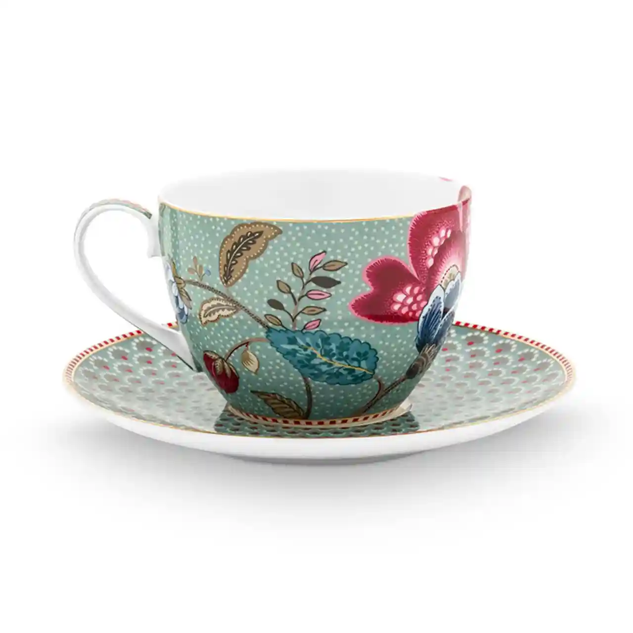 Theekop en schotel - Pip Studio - Blooming Tales - Blue - Afbeelding 2