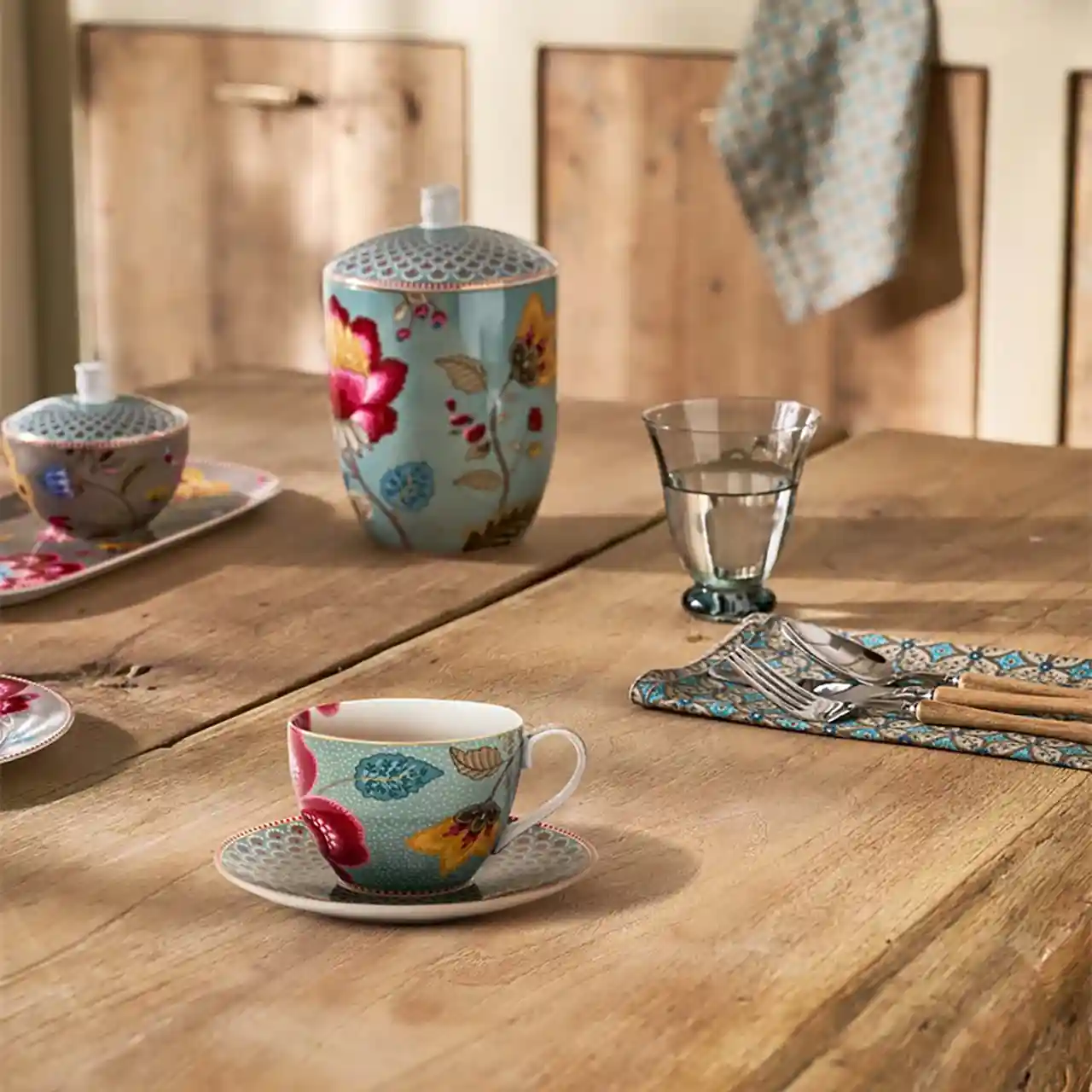 Theekop en schotel - Pip Studio - Blooming Tales - Blue - Afbeelding 5