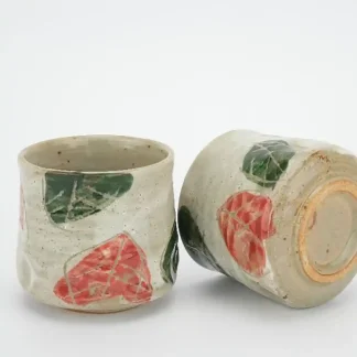 Theekom - Mino-Yaki - Red/Green Leaf