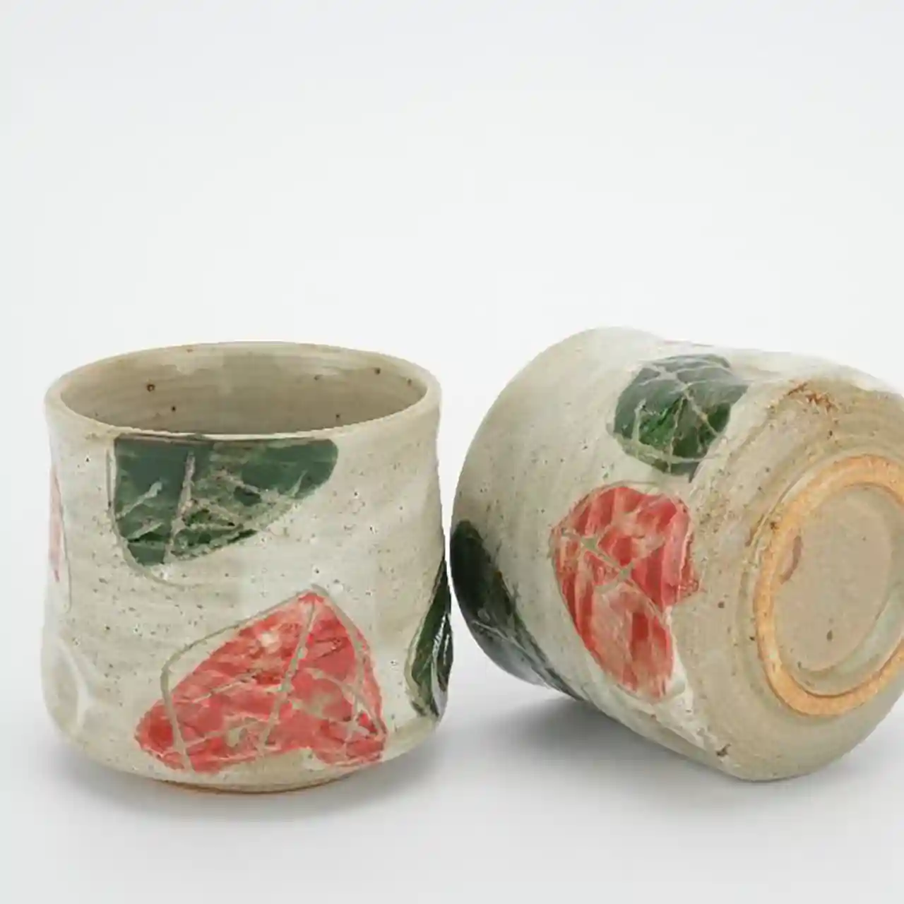 Theekom - Mino-Yaki - Red/Green Leaf