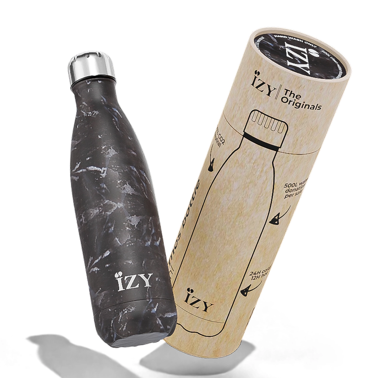 Thermosfles – IZY – Marble Black – 500ML