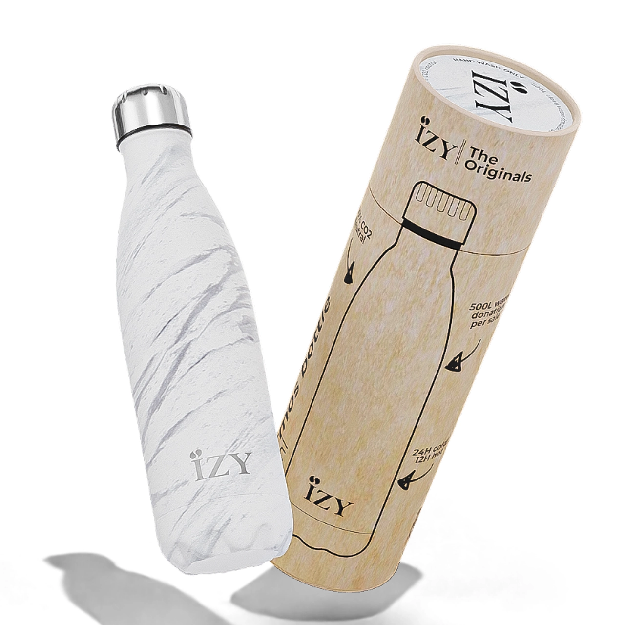 Thermosfles – IZY – Marble White – 500ML