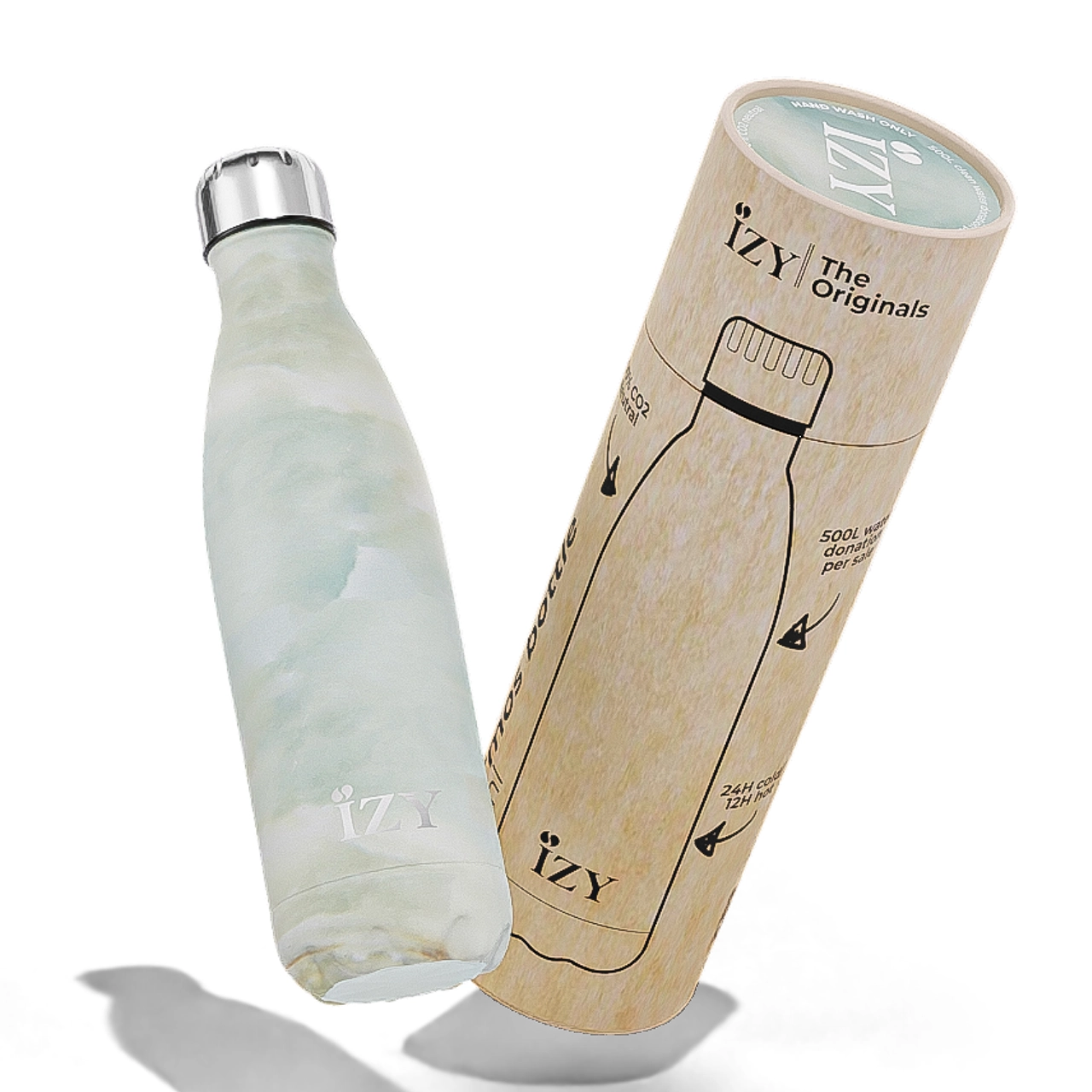 Thermosfles – IZY – Marble Green – 500ML