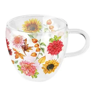 Theeglas dubbelwandig - Ambiente - Autumn Blooming