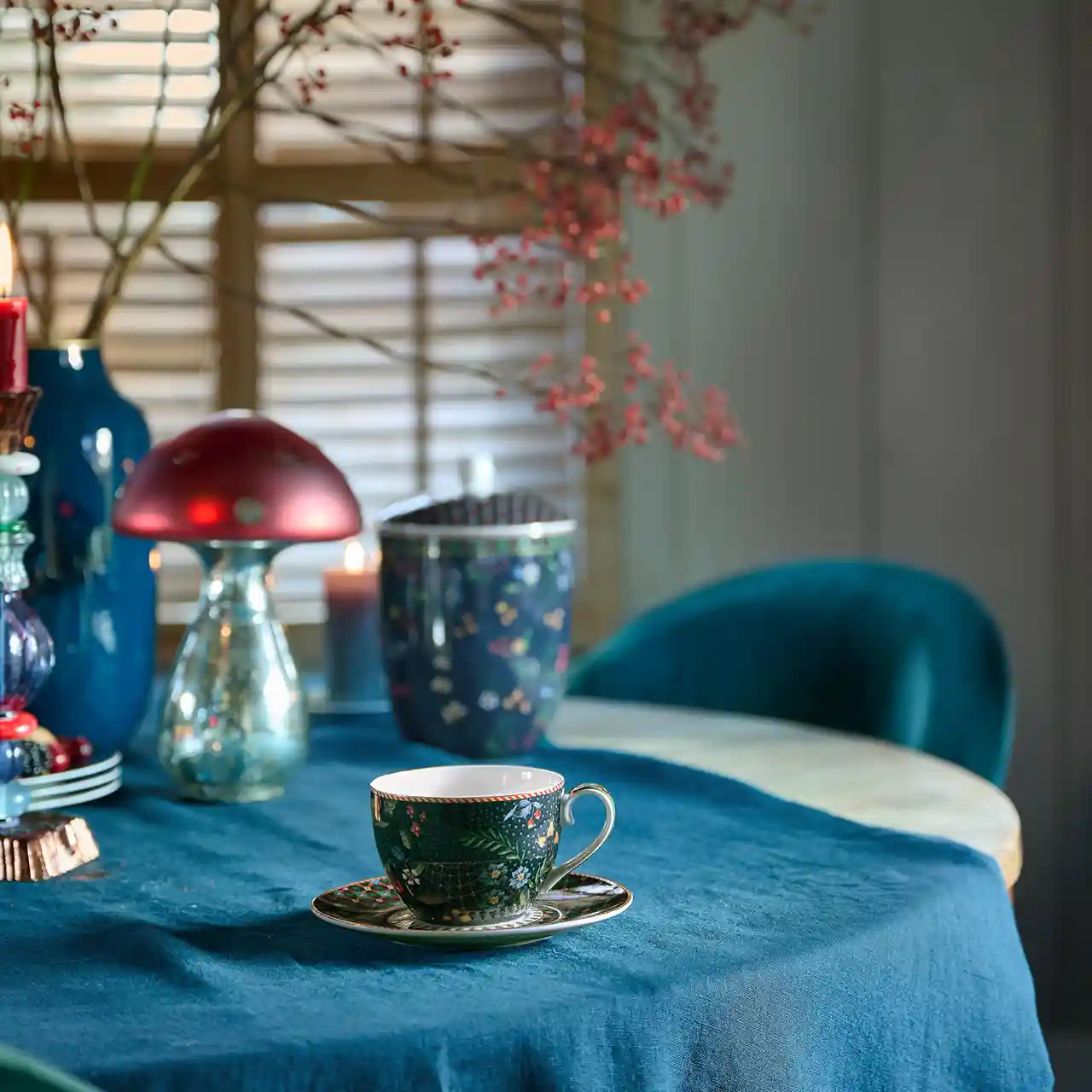 Theekop en schotel - Pip Studio - Berry Blues - Blue - Afbeelding 6