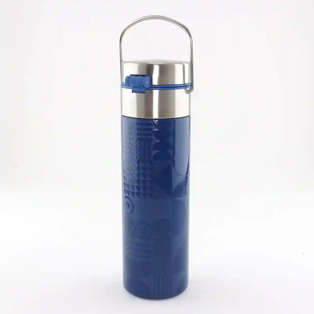 Thermosfles LEEZA Eigenart Geo Blue | De Theefabriek - Theewinkel
