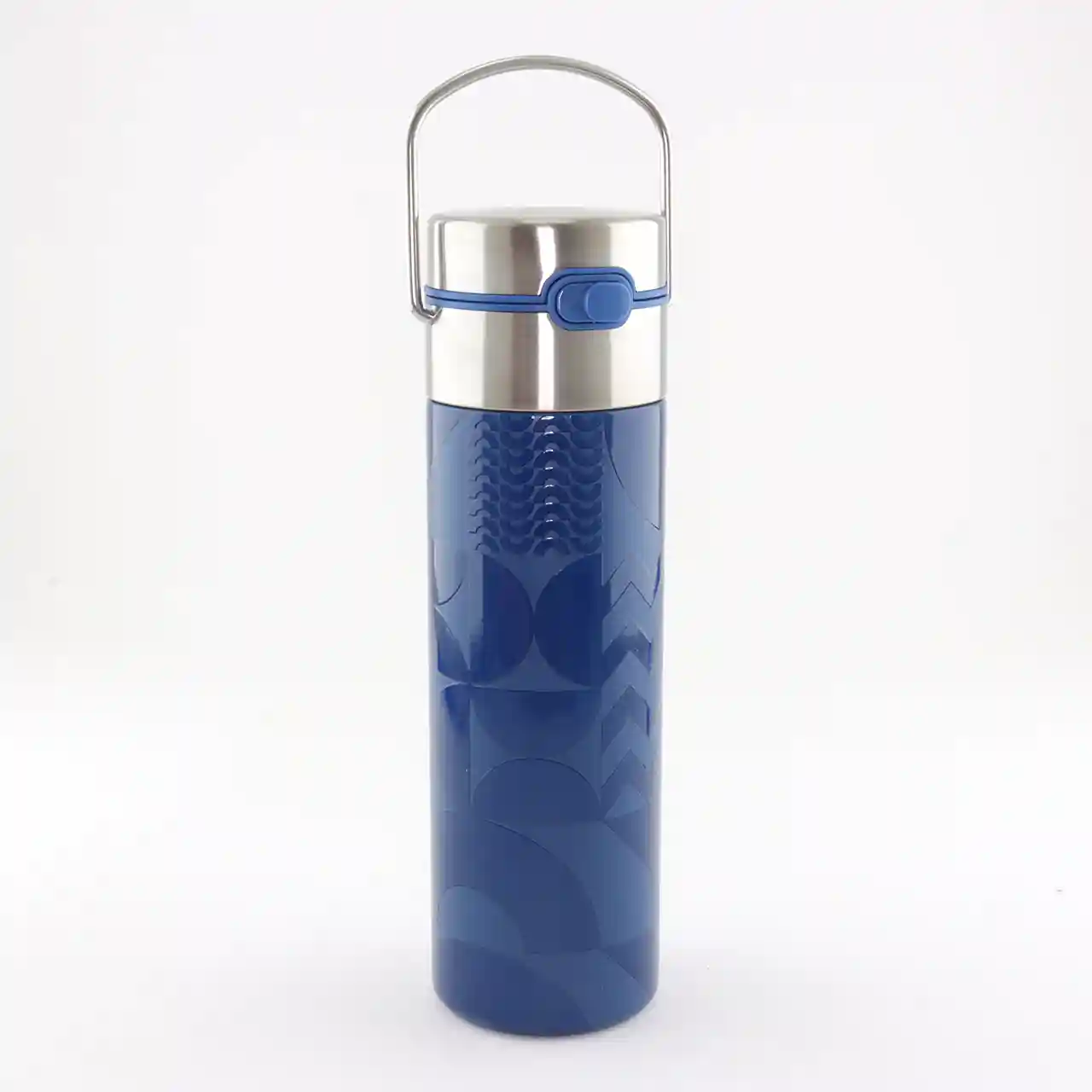 Thermosfles LEEZA Eigenart Geo Blue | De Theefabriek - Theewinkel